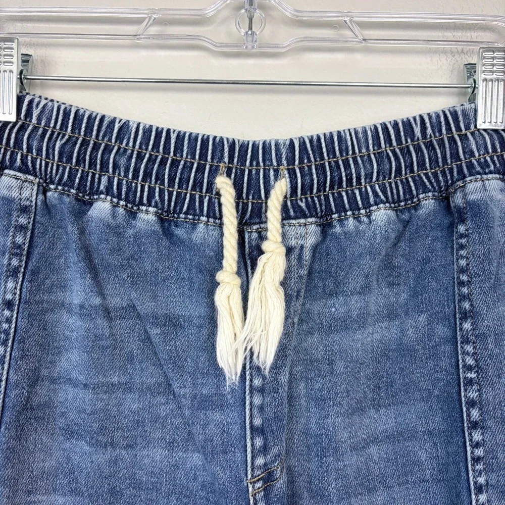 Maurices Pull On Denim Shorts Elastic Waist Comfort Casual‎ Summer Size 18W - Picture 3 of 11